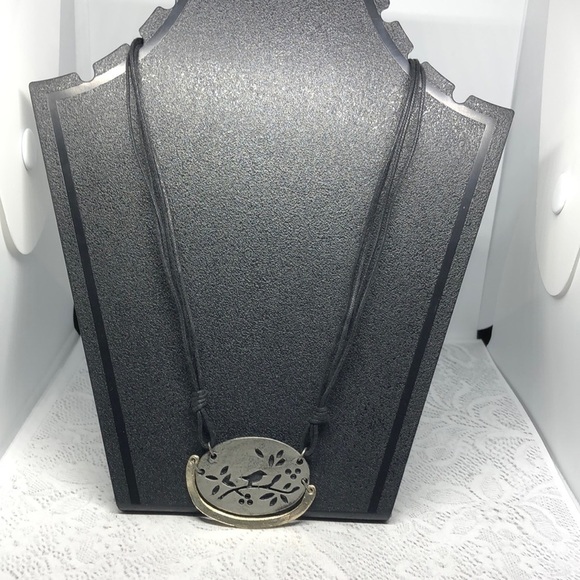 ARTISAN style rustic bird pendant necklace boho festival. - Picture 2 of 3